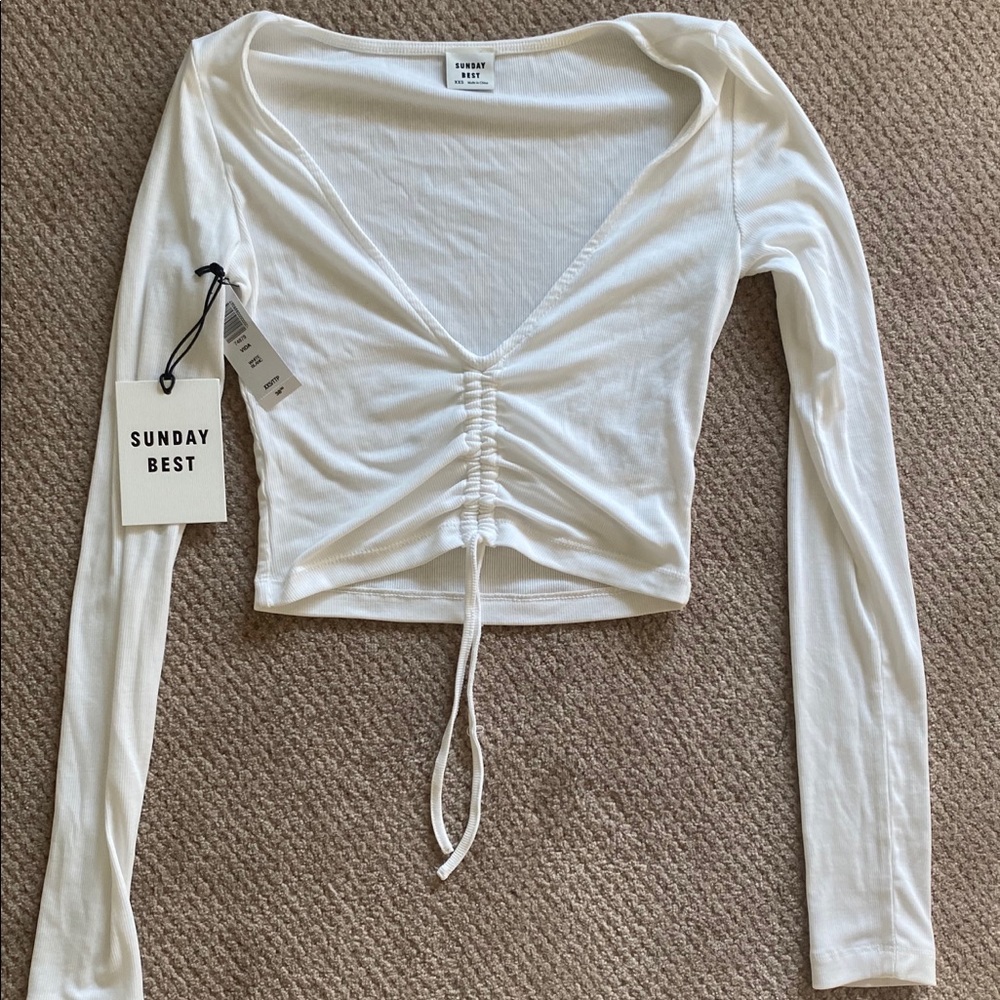 Aritzia Sunday best cropped long-sleeve never worn